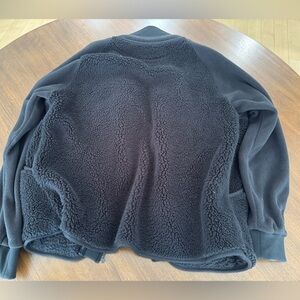 Uniqlo Oversized Cozy Black Sherpa Jacket